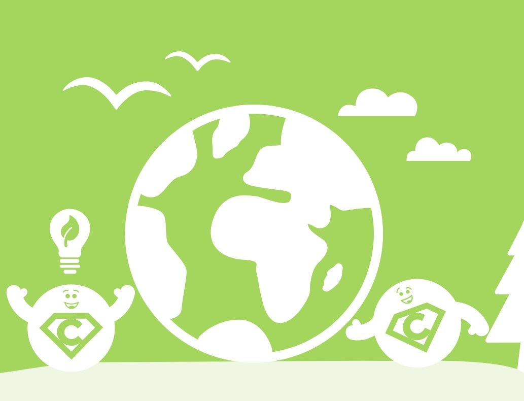 Sustaanbility picture of the earth and the customer journey heroes Sustaanbility picture of the earth and the customer journey heroes